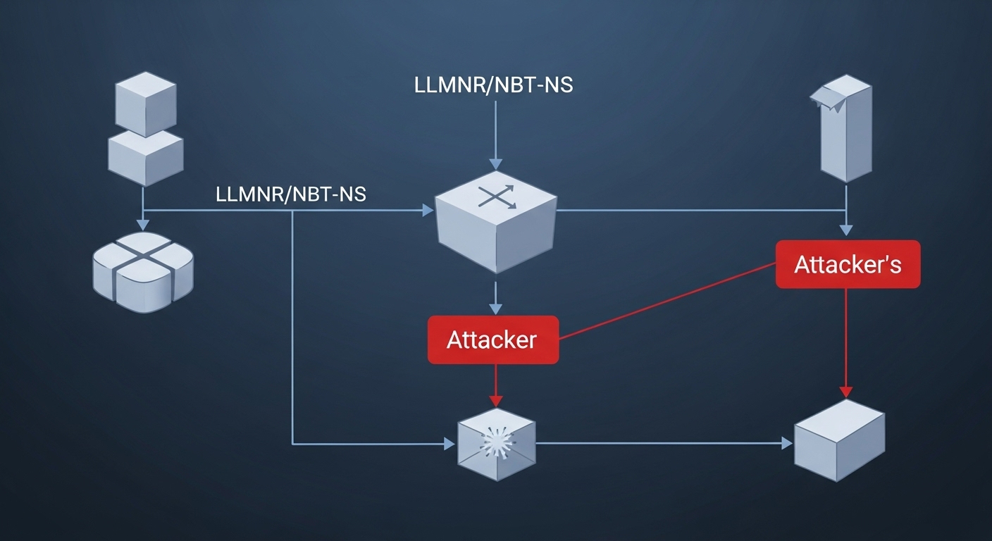 LLMNR/NBT-NS攻撃のメカニズム