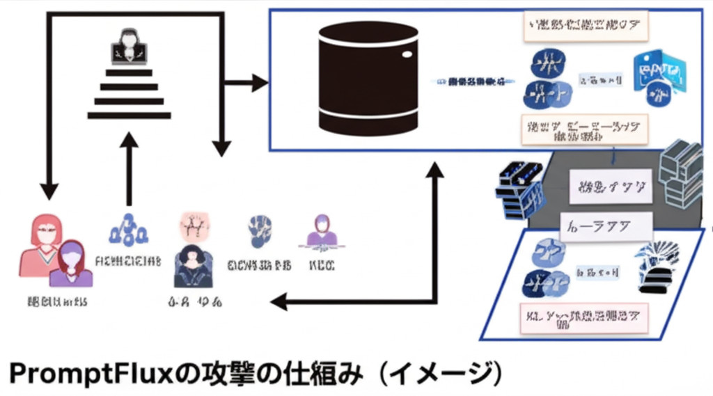 PromptFlux attack diagram