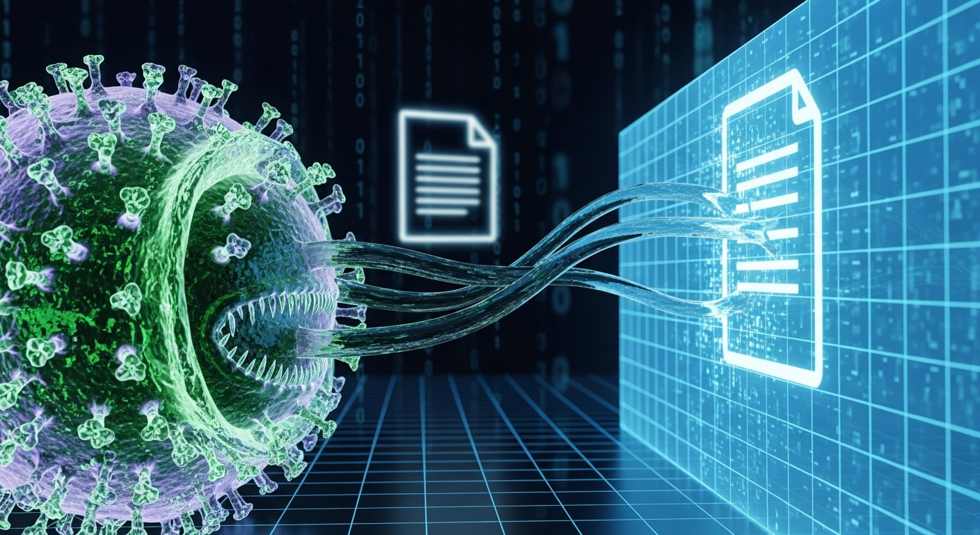 Malware infection process on a mobile device